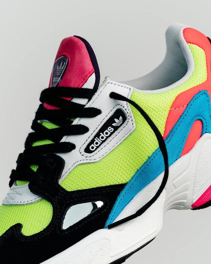 Adidas Falcon Multicolored, разноцветные, нейлон, замша, женские