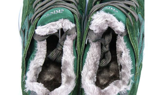 зимние Asics Gel Lyte 5 с мехом "Winter" green 41-45