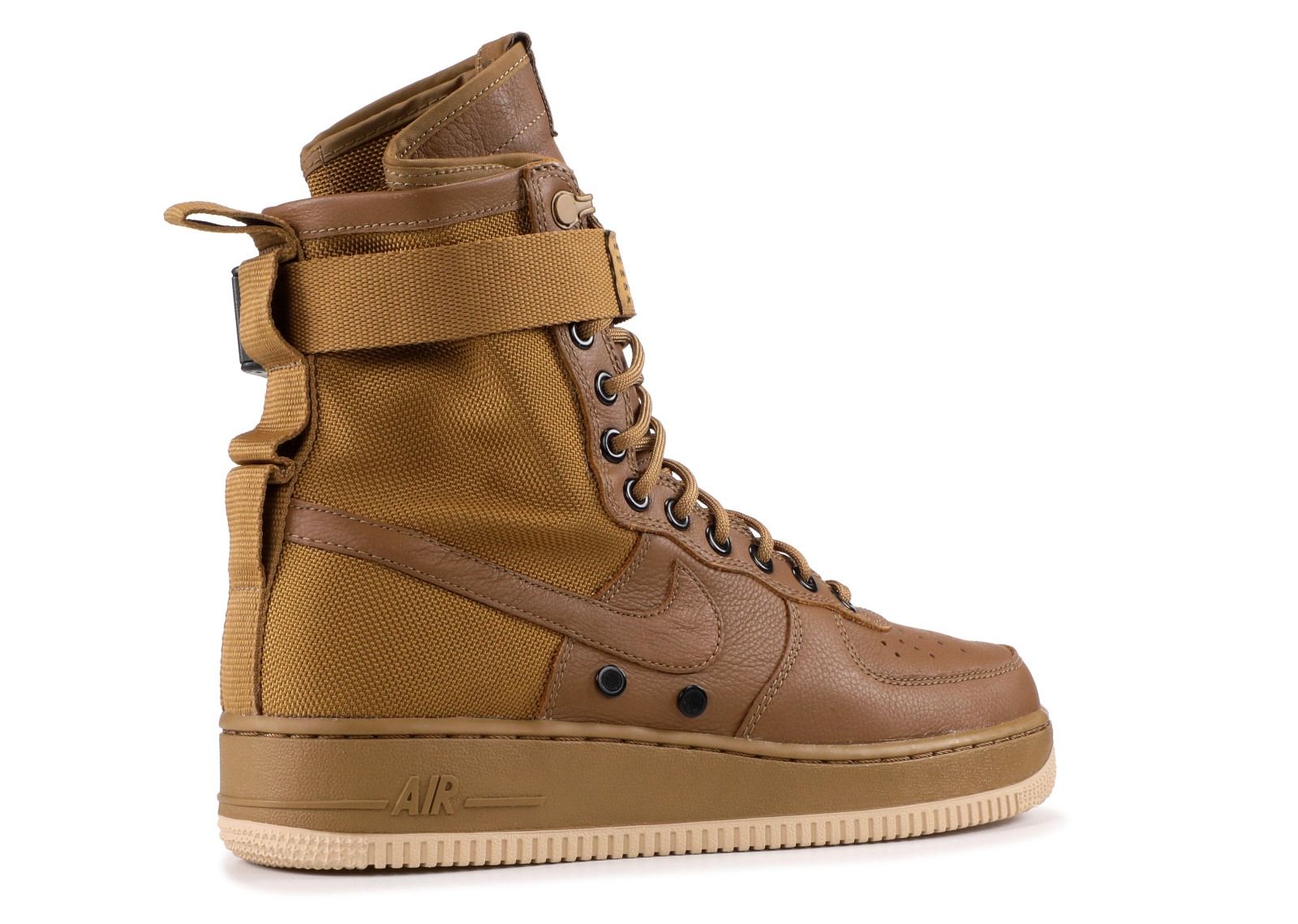 Nike Air Force 1 SF High, коричневые, кожа, нейлон, мужские