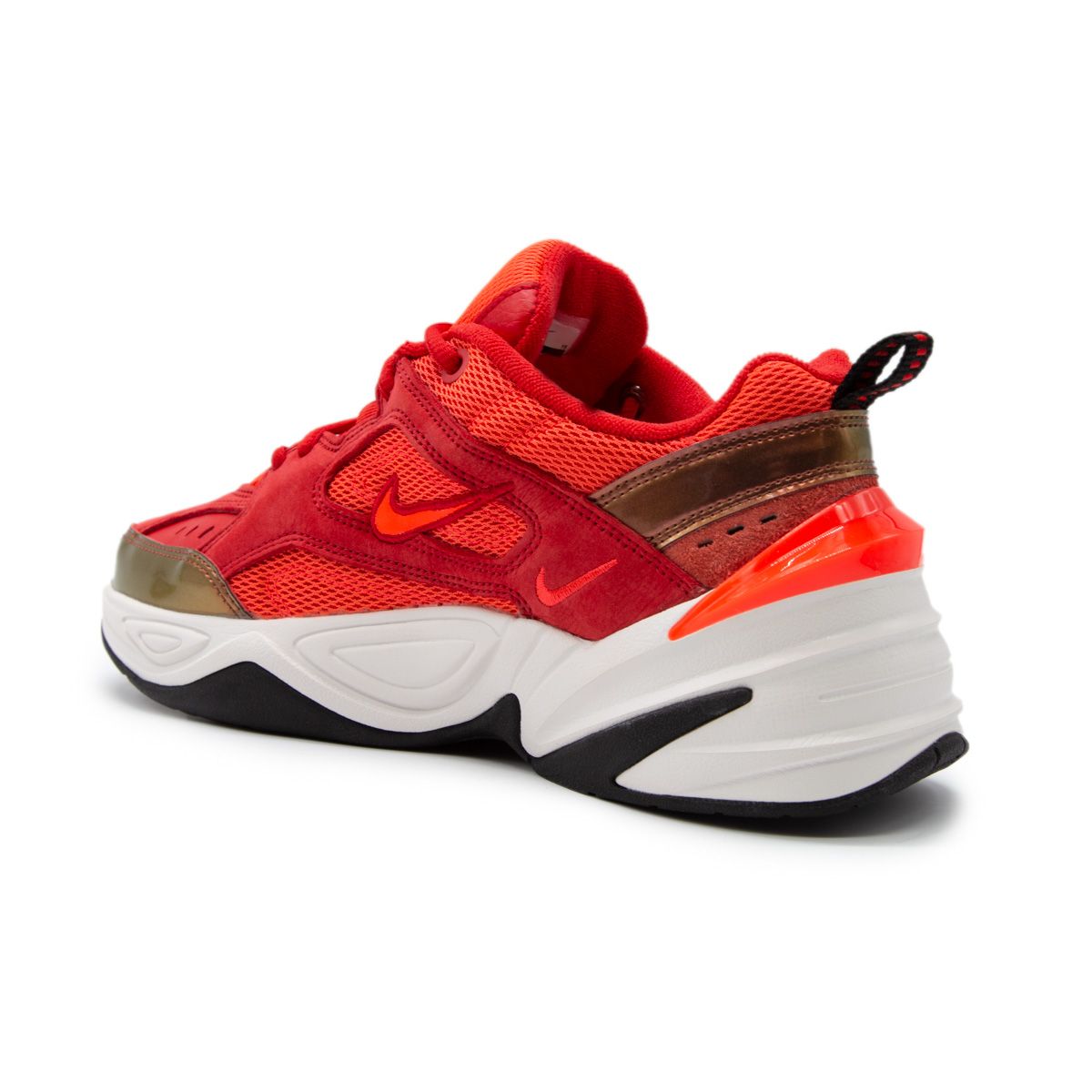 Nike M2K Tekno Red, красные, кожа, замша, мужские, женские