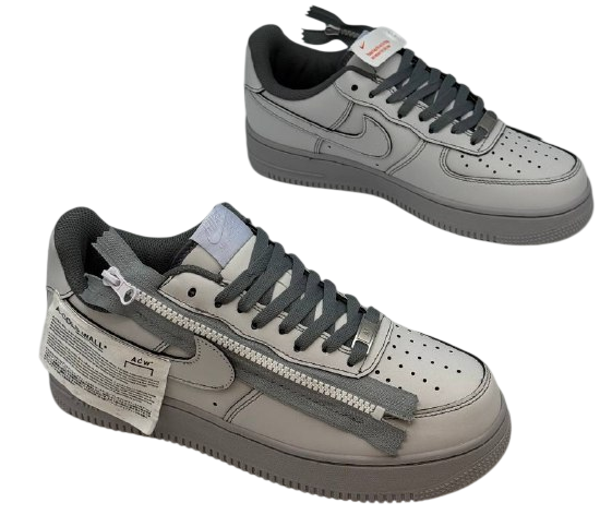 Nike Air Force 1 Lunar Acronym Grey